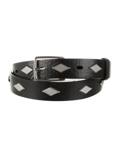 Pre-owned Rag & Bone Skinny Leather Belt W/ Tags In Multi