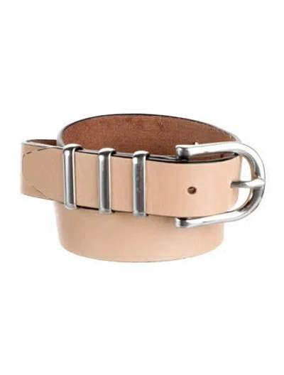 Pre-owned Rag & Bone Skinny Leather Waist Belt In Brown