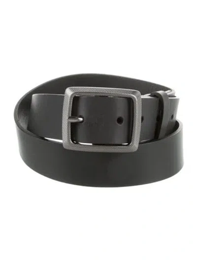 Pre-owned Rag & Bone Skinny Leather Waist Belt In Grey