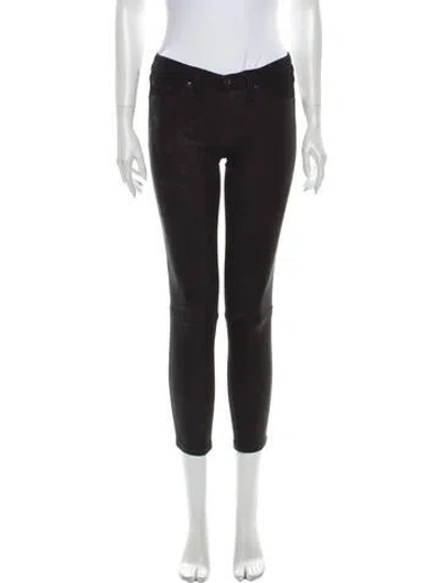 Pre-owned Rag & Bone Skinny Leg Pants In Black