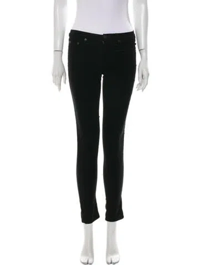 Pre-owned Rag & Bone Skinny Leg Pants In Black