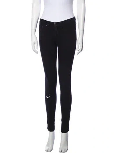 Pre-owned Rag & Bone Skinny Leg Pants In Black