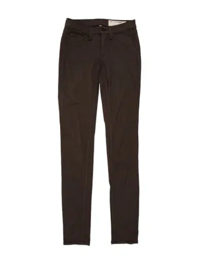 Pre-owned Rag & Bone Skinny Leg Pants In Brown