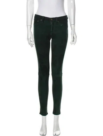 Pre-owned Rag & Bone Skinny Leg Pants In Green