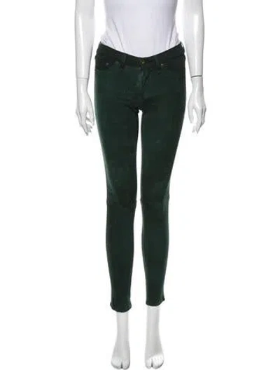 Pre-owned Rag & Bone Skinny Leg Pants In Green