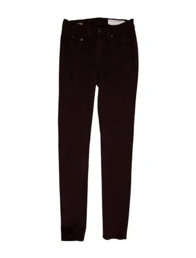Pre-owned Rag & Bone Skinny Leg Pants In Purple