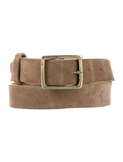 Pre-owned Rag & Bone Skinny Suede Belt In Brown