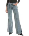 Rag & Bone Skylar High-rise Clementine Wide Leg Flare In Blue