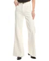 Rag & Bone Skylar High Rise Trouser Jeans In Sand Stone In White