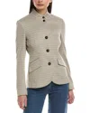 Rag & Bone Slade Houndstooth Cotton-blend Blazer In Neutral