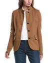Rag & Bone Slade Brushed Wool-jersey Blazer In Neutral