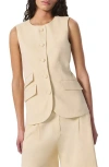Rag & Bone Slade Linen Blend Vest