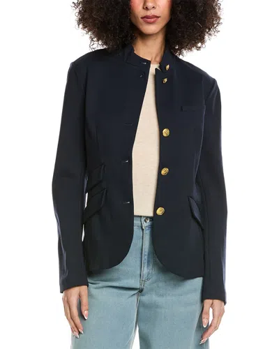 Rag & Bone Slade Ponte Blazer In Blue