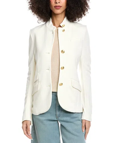 Rag & Bone Slade Textured Knit Blazer In White