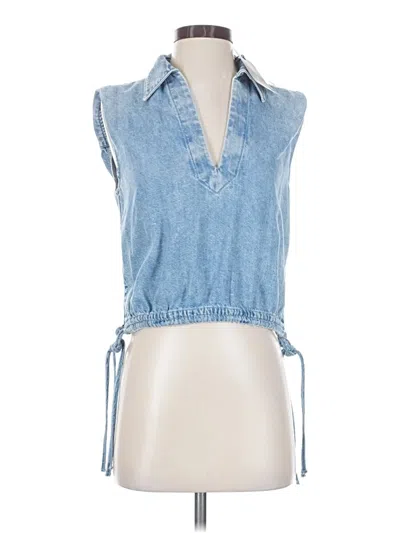 Pre-owned Rag & Bone Sleeveless Blouse In Blue