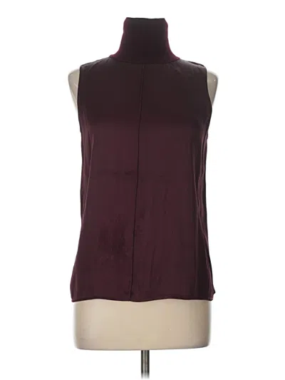 Pre-owned Rag & Bone Sleeveless Blouse In Burgundy
