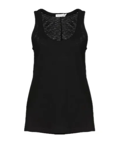 Rag & Bone Sleeveless Crew Neck Knit Sweater In Black