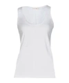 Rag & Bone Sleeveless Crew Neck T-shirt In White