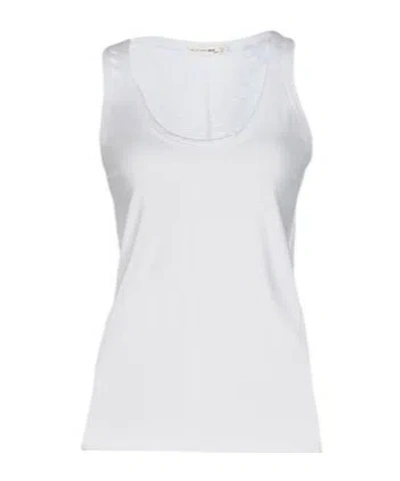 Rag & Bone Sleeveless Crew Neck T-shirt In White
