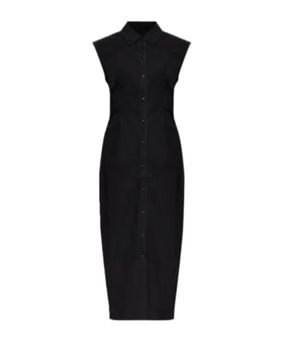 Rag & Bone Sleeveless Denim Dress In Black