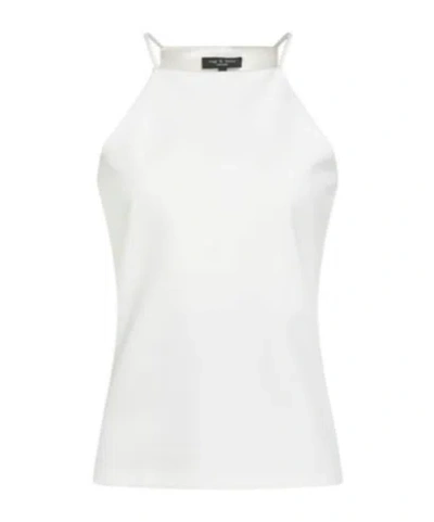 Rag & Bone Sleeveless Knitted Top In White
