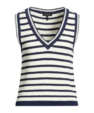 Rag & Bone Sleeveless Knitted Vest In Multi