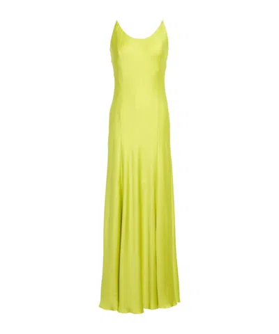 Rag & Bone Sleeveless Satin Dress In Yellow