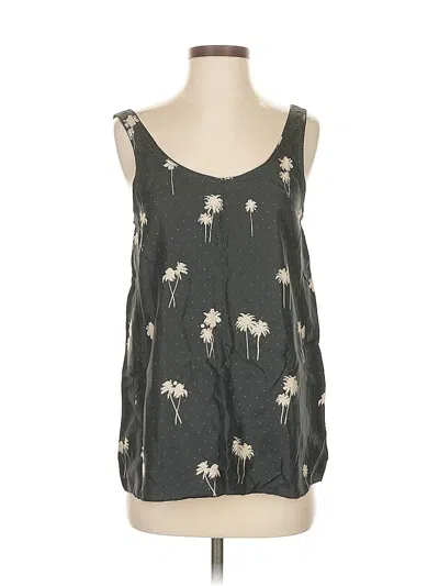 Pre-owned Rag & Bone Sleeveless Silk Top Gray Scoop Neck Tops