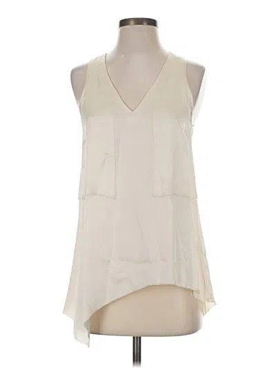 Pre-owned Rag & Bone Sleeveless Silk Top Ivory Halter Neckline Tops