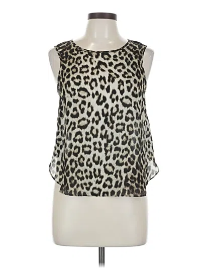 Pre-owned Rag & Bone Sleeveless Silk Top Silver Keyhole Neckline Tops