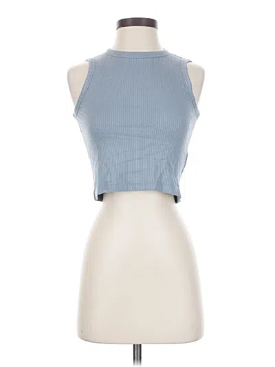 Rag & Bone Sleeveless Top Blue Halter Neckline Tops