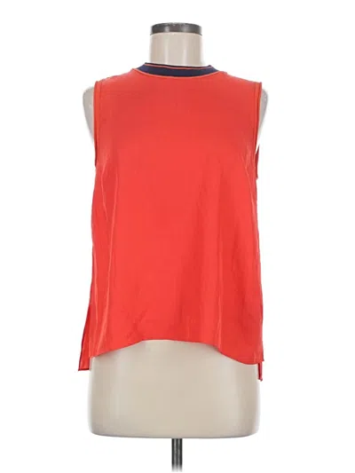 Pre-owned Rag & Bone Sleeveless Top Red Mock Neckline Tops
