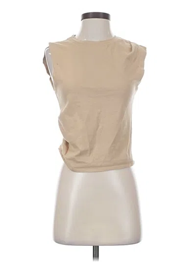 Pre-owned Rag & Bone Sleeveless Top Tan Cowl Neck Tops