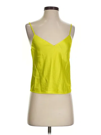 Pre-owned Rag & Bone Sleeveless Top Yellow Sweetheart Neckline Tops