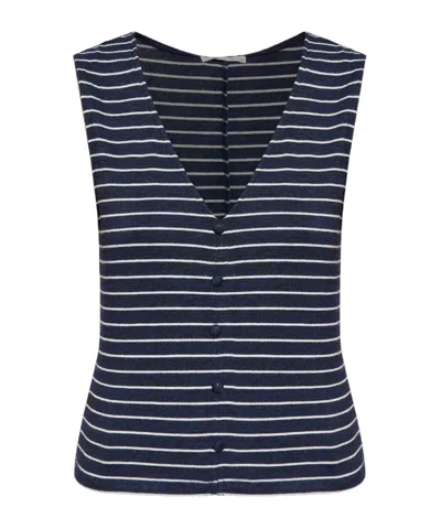 RAG & BONE STRIPED BUTTON-UP TOP