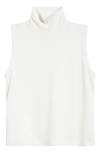 Rag & Bone Sleeveless Turtleneck Knit Top In White