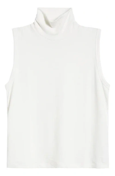Rag & Bone Sleeveless Turtleneck Knit Top In White