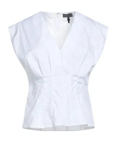 Rag & Bone Sleeveless V-neck Solid-color Top In White