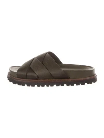 Pre-owned Rag & Bone Slides In Green
