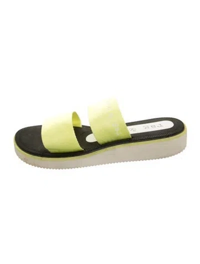 Pre-owned Rag & Bone Slides In Green