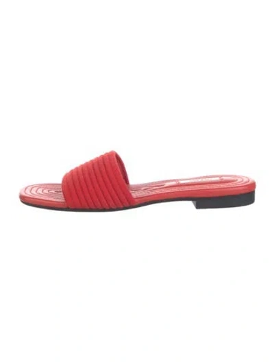 Pre-owned Rag & Bone Slides In Red