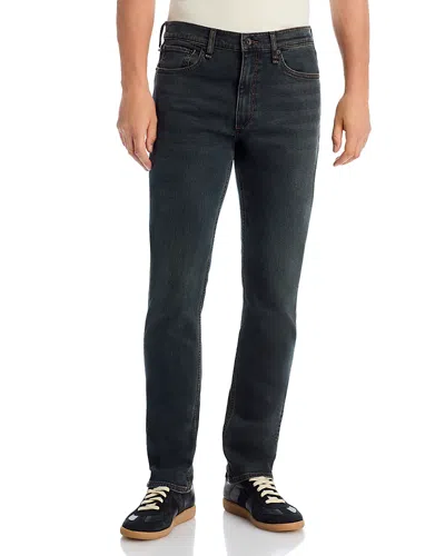 RAG & BONE RAG & BONE SLIM FIT AUTHENTIC STRETCH JEANS IN OIL INDIGO