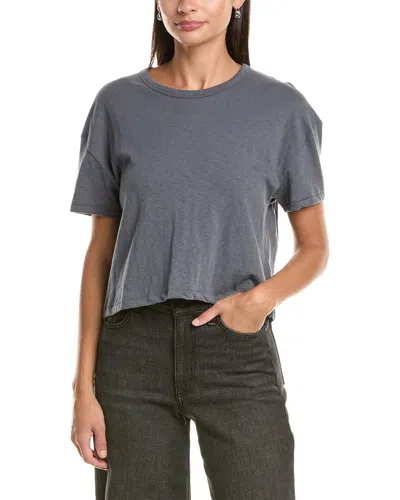 Rag & Bone Slub Boxy T-shirt In Gray