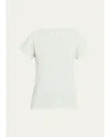 Rag & Bone Simple Solid Basic Tee In Blue