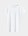 Rag & Bone Slub Crewneck Tee In White