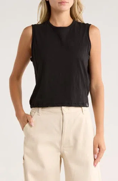 Rag & Bone Slub Muscle Tank In Black
