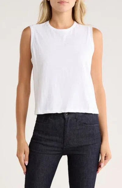 Rag & Bone Slub Muscle Tank In White
