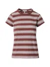 Rag & Bone The Slub Striped Tee In Multi