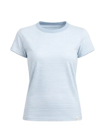 Rag & Bone Slub Striped T-shirt In Black