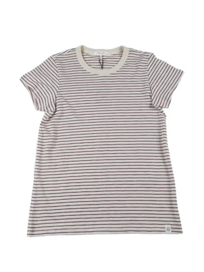 Rag & Bone Slub Striped T-shirt In Multi